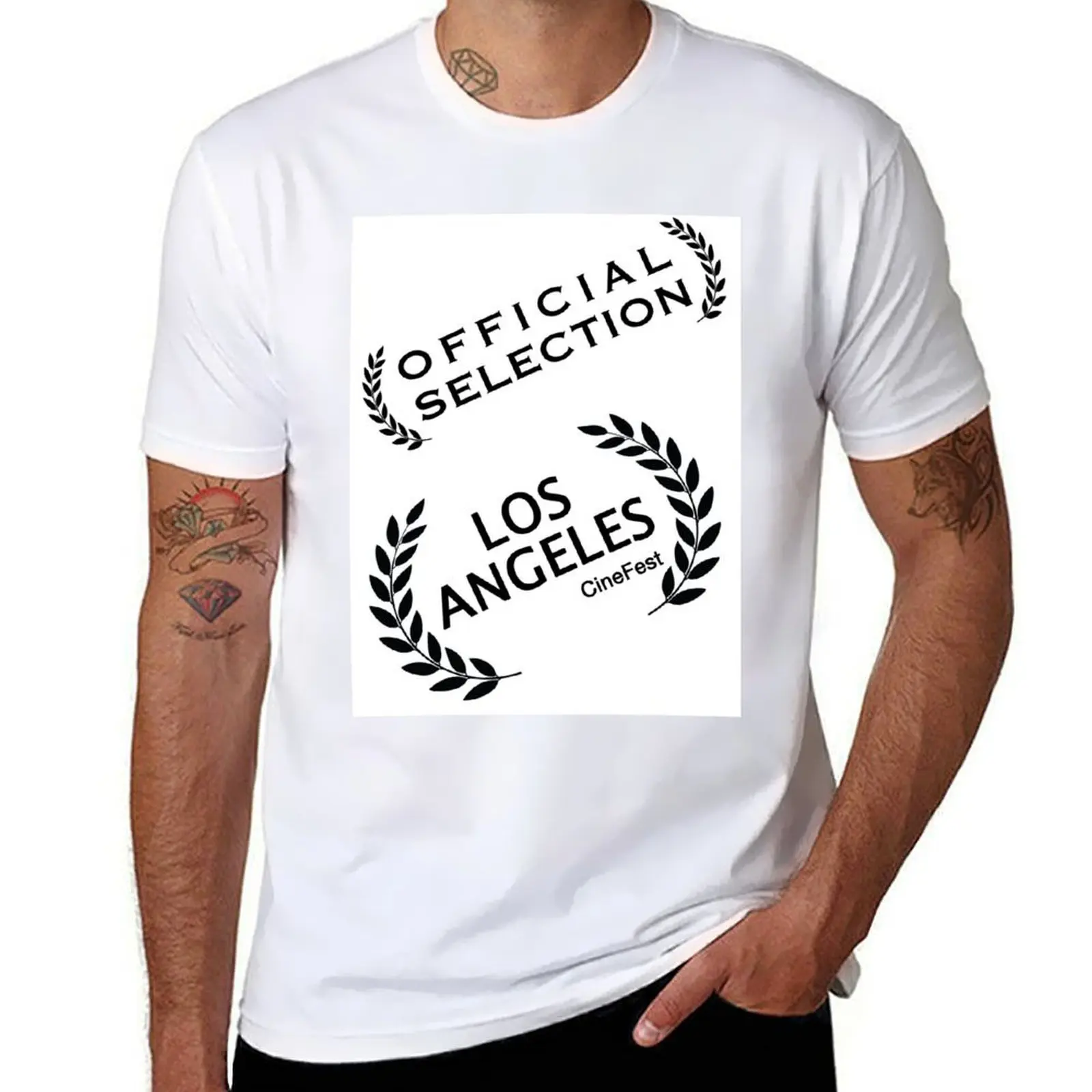 

Official Selection Los Angeles Cinefest T-Shirt man t shirts cotton t shirts for man graphic tees T-Shirt