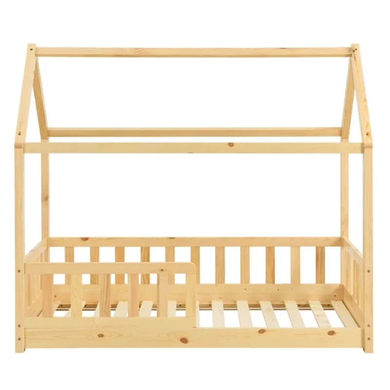 Mid-Century Retro Crib Wooden Children Beds Montessori Bed Kids Tree Toddler House Baby Bed