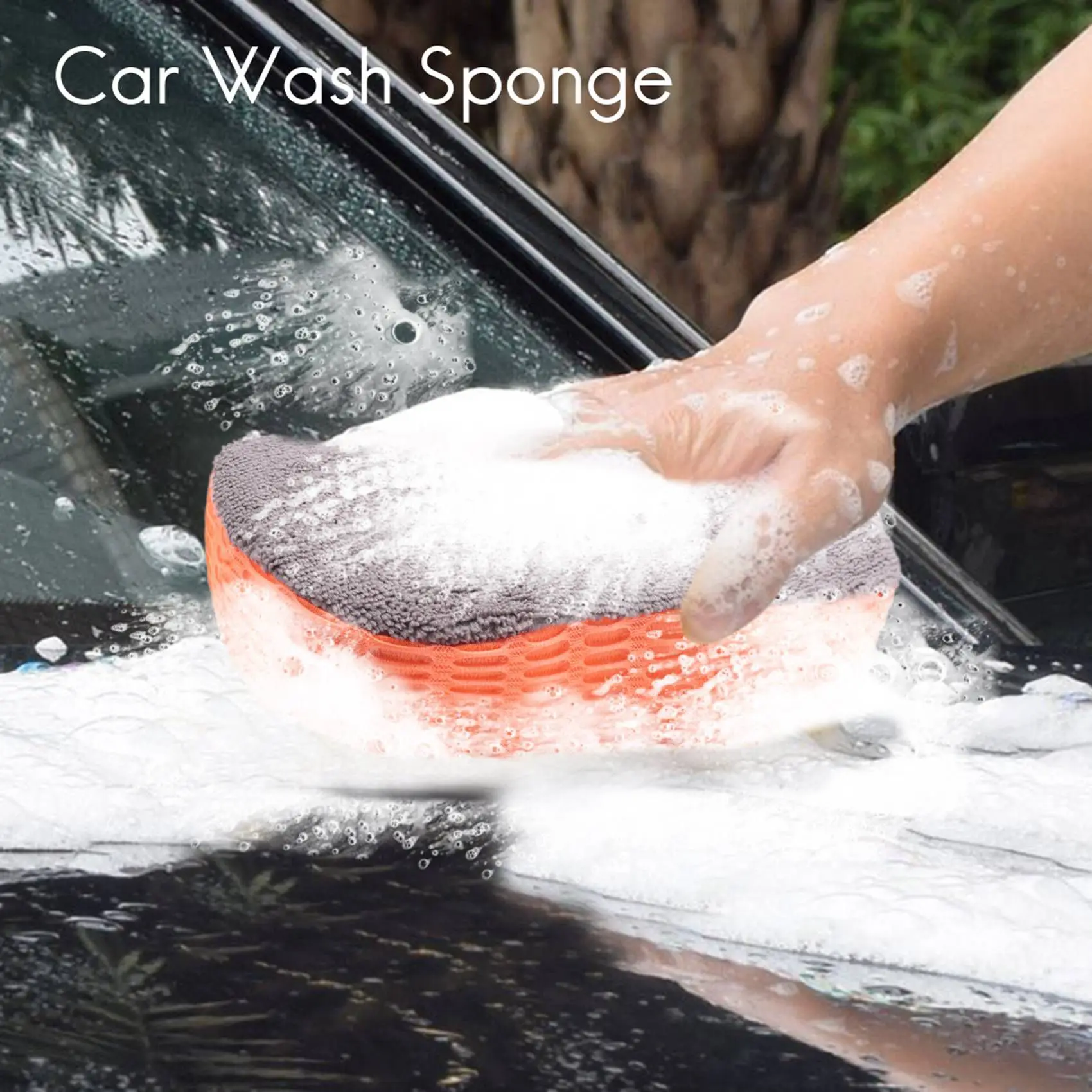 M93K-2X New Car Wash Sponge Thick Absorbent Sponge Car Window Motorcycle Household Cleaning