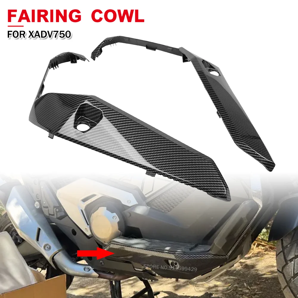 

Motorcycle Front Driver Lower Side Foot Step Panel For Honda XADV750 X-ADV X ADV XADV 750 2021-2024 Lower Belly Pan Side Frame