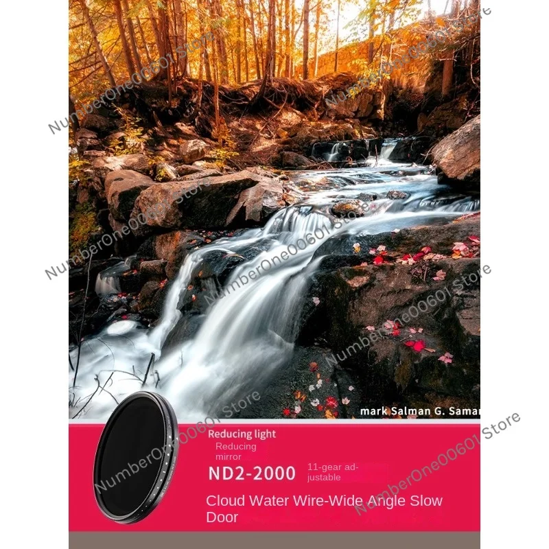 Adjustable Filter Lens ND Mirror Variable ND2-2000 Filter Neutral Density Filter Suitable for Canon Fuji Sony