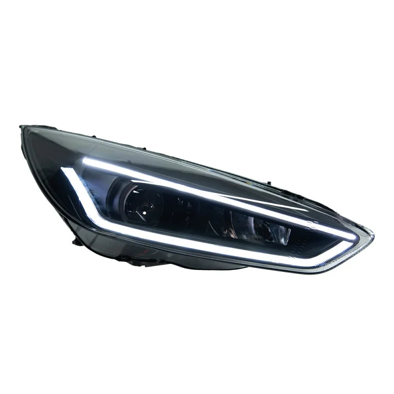 

Suitable for 2015-2018 Ford Focus Headlight Assembly LED Daytime Running Light Bi-Optic Lens Modified Flowing Turn Signal