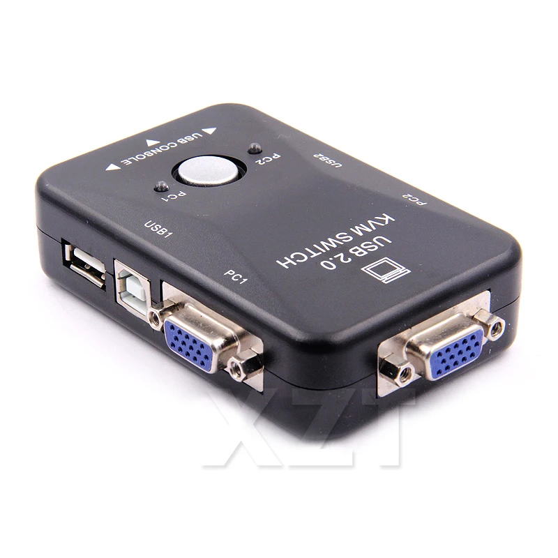 USB KVM Switch 2 Port VGA SVGA Switch Box USB 2.0 KVM Mouse Switcher Keyboard 1920*1440 Vga Splitter Box Sharing Switch