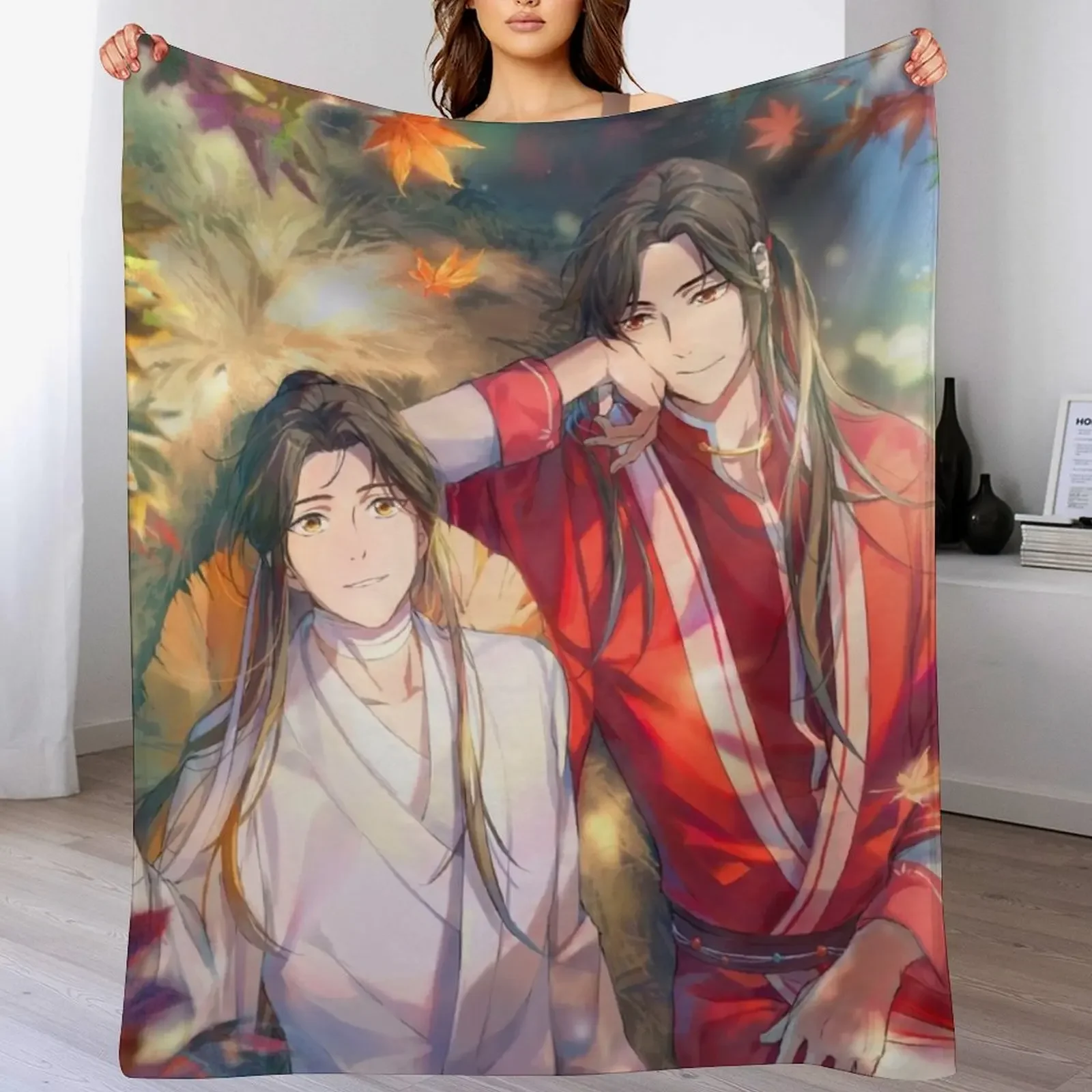 TGCF Hualian 4 Throw Blanket Travel Size Cozy Blanket for Plane Train