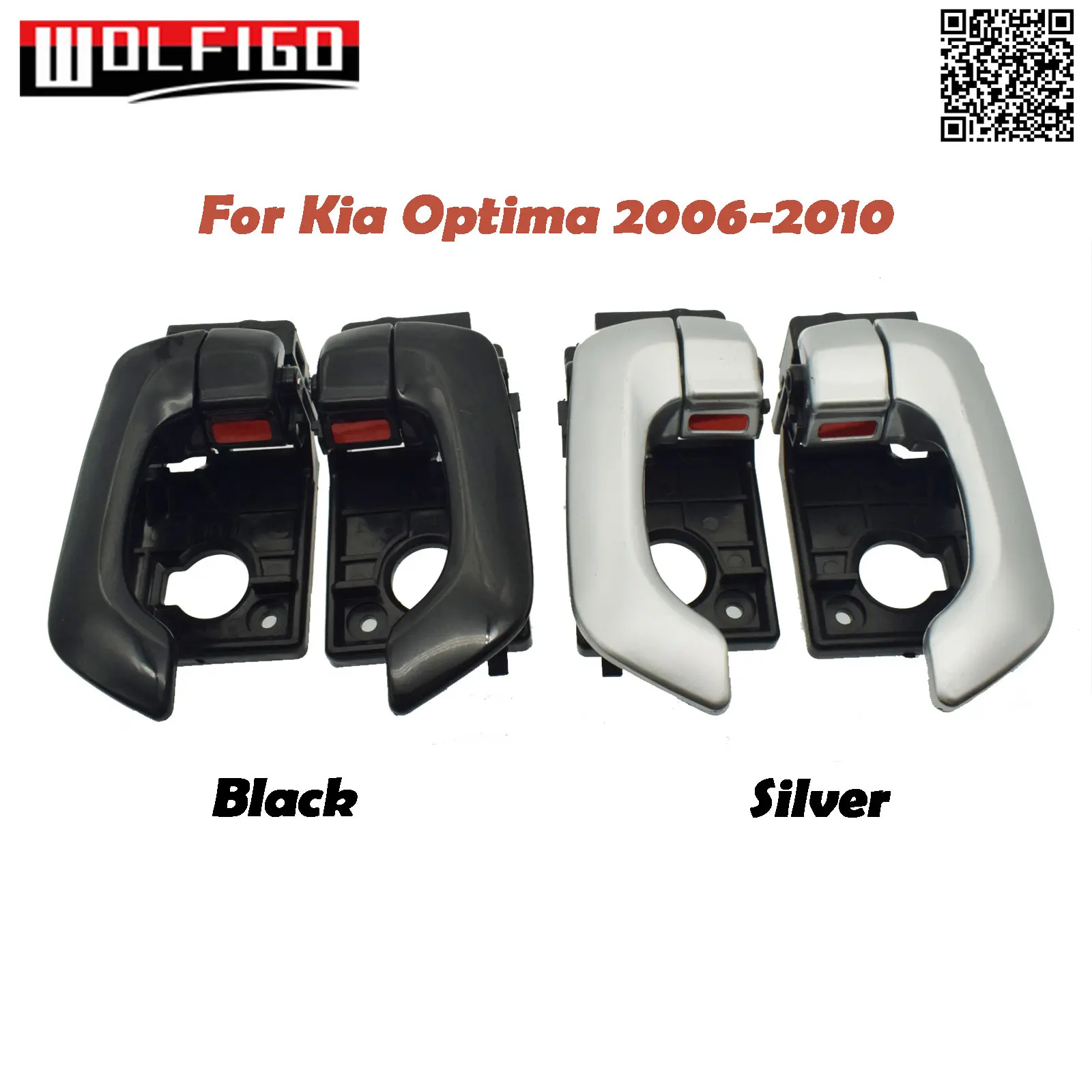 Interior Left Right Door Handle Inner Inside Silver for Kia Optima Magentis 2006-2010 826102G000,826202G000 New