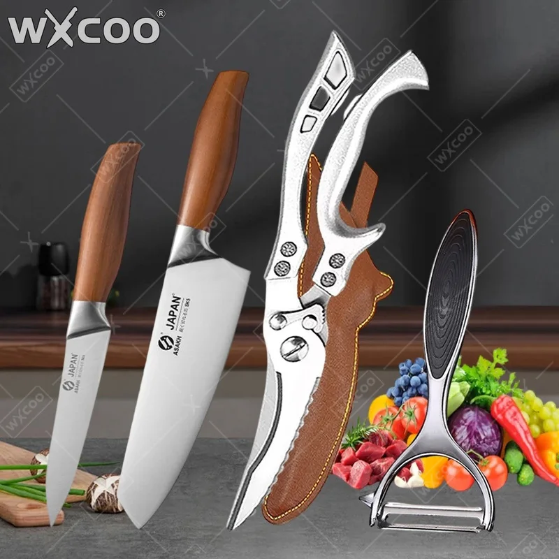WXCOO Japanese Fish Slicing Knife Boning Knife Scissor Cleav