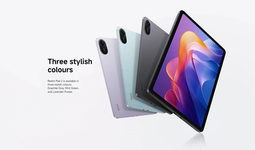 Global Version Xiaomi Redmi Pad 2 Wifi 11" 2.5K Crystal-Clear Display with Mediatek Helio G100-Ultra Processor 9000Mah Big Battery