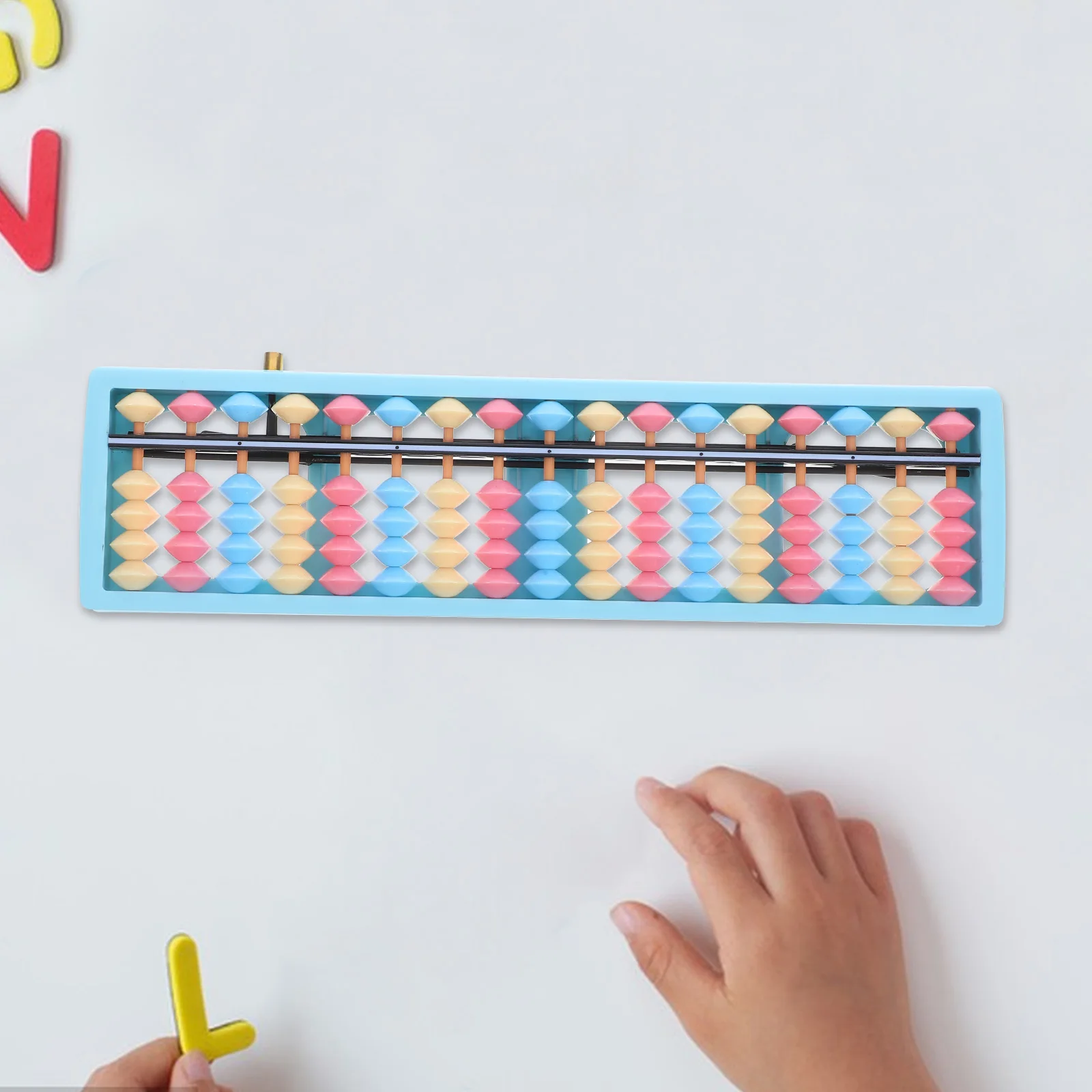 

Children's Abacus Auspicious Abacus Adorn Digits Multi-color Beads Tools Kids Math Vintage Plastic Educational Arithmetic Toy