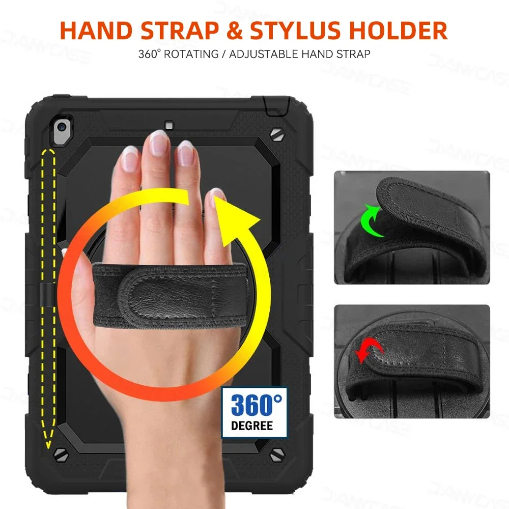 เคสไอแพดแบบหนาสำหรับไอแพดแอร์ 11 นิ้ว ปี 2024 รุ่น M2 Pro 11 นิ้ว รุ่น M4 สำหรับเคสไอแพดรุ่นที่ 10 แอร์ 4 แอร์ 5 10.9 นิ้ว โปร 12.9 มินิ 6