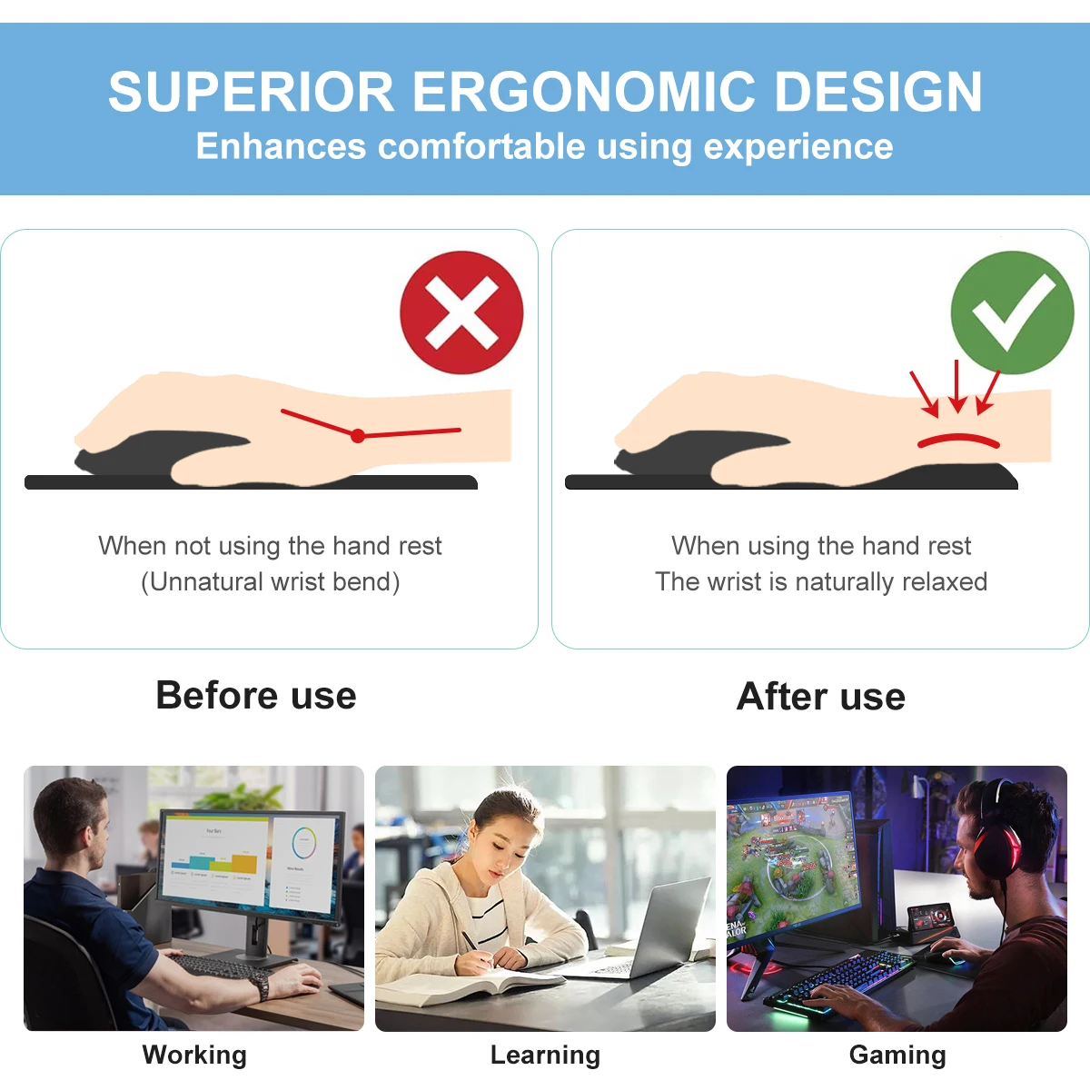 1pc Funny Design Milky Tea Toy Mouse Pad Wrist Ergonomic Soft Anti-Slip Wrist Rest Support Mat Computer Mouse Pad for Office  PC