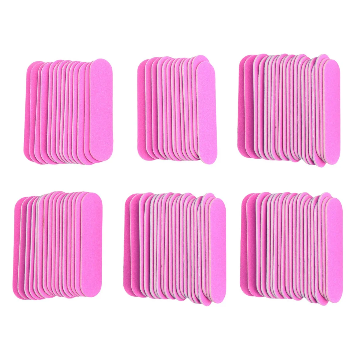 100 Uds limas de uñas de doble Color Mini tampón de madera lijado 180/240 herramientas de manicura desechables