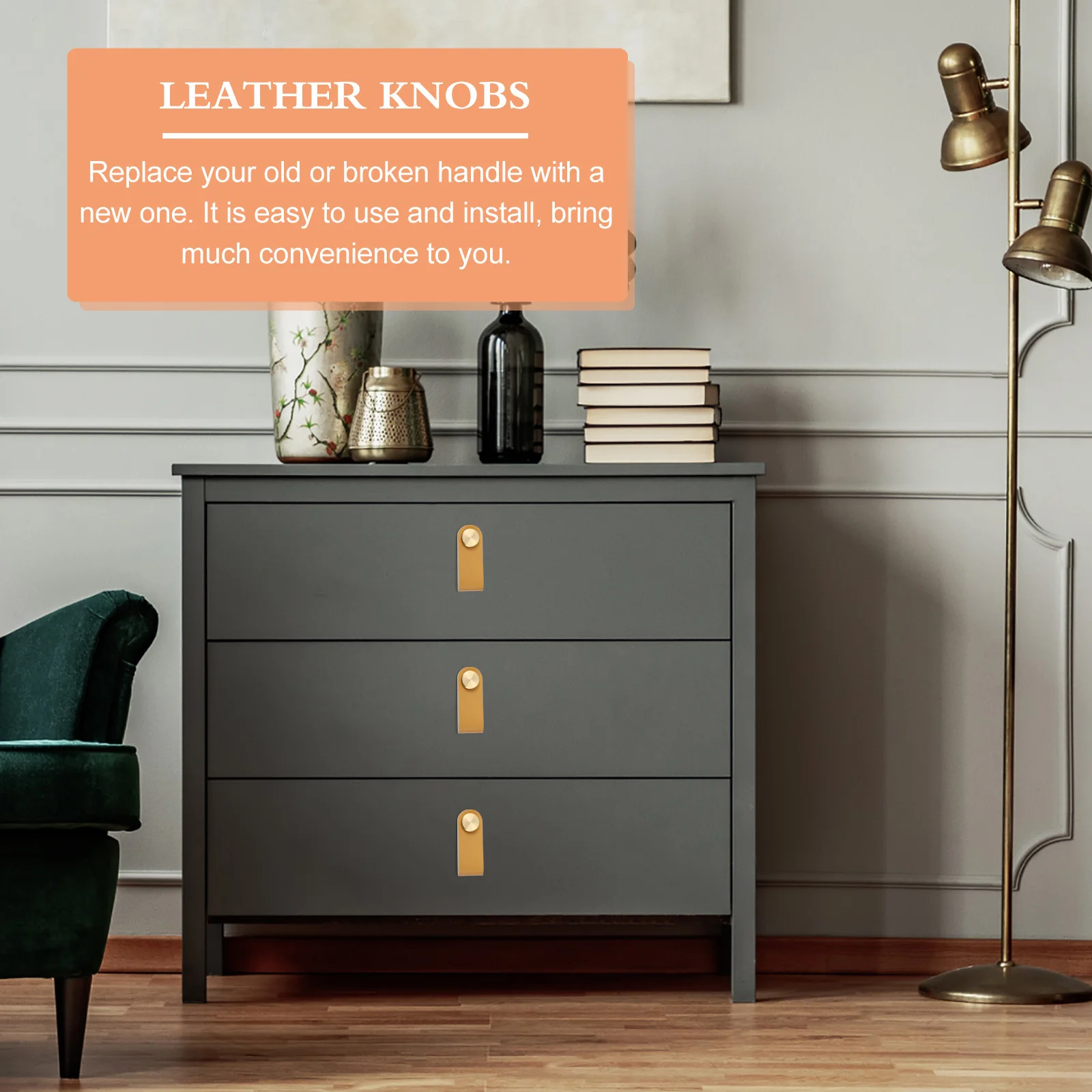 

6pcs Cabinet Door Knobs Drawer Puller For Wardrobe Cupboard Handles Furniture Hardware Replacement Pull Knobs Decorative