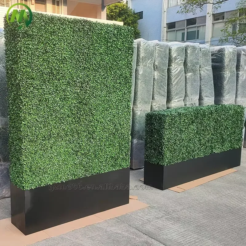 for Customized Artificial Boxwood Hedge Panels Fence Screen Garden Privacy Wall OEM Factory Price Sale
