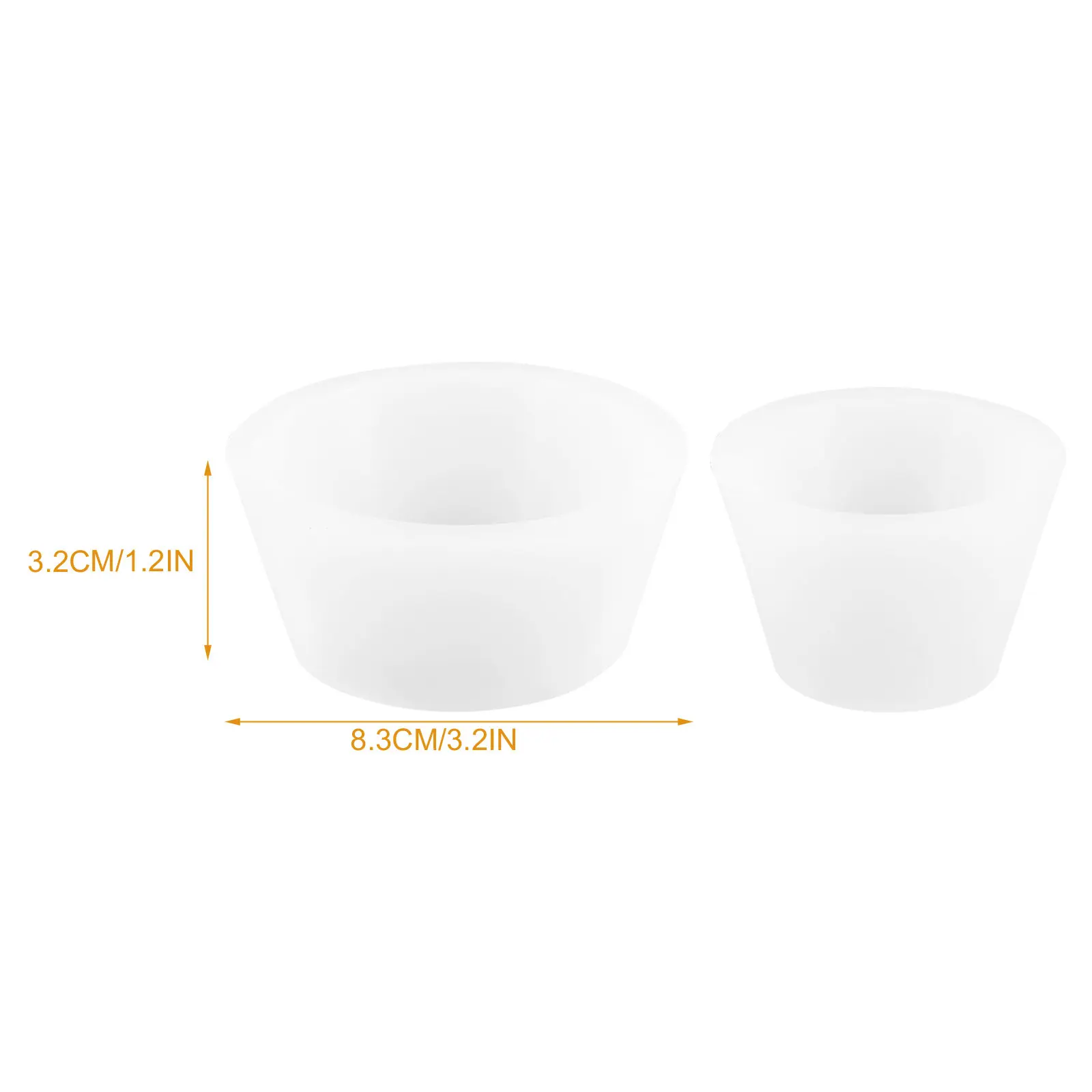 9pcs Silicone Seal Ring Funnel Filter Adapter Cones Kit Reusable Tapered Collar For Flask Vacuum Filtering Attachment