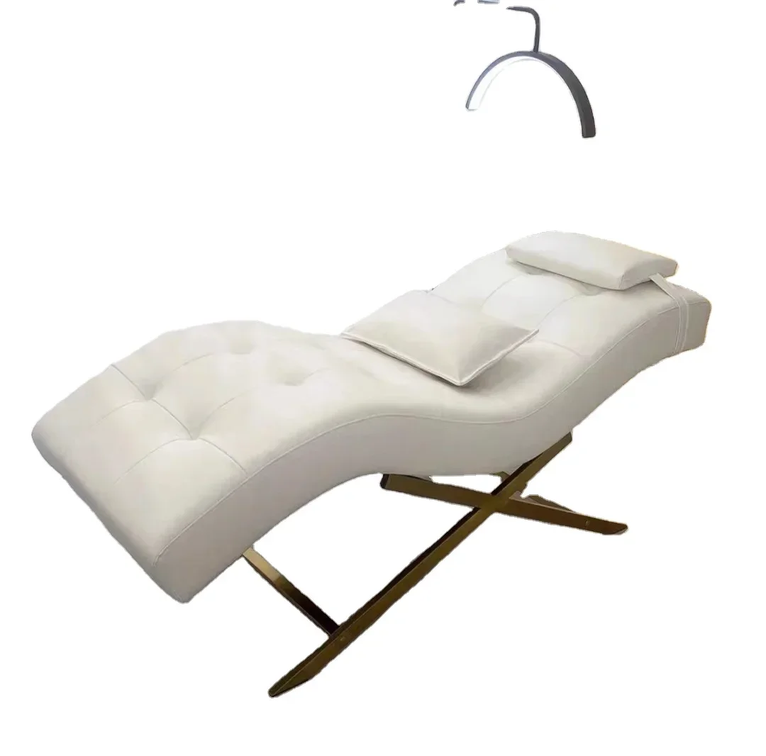 

Hot Sale Modern New Design Curve Beauty Massage Table Salon Facial Therapy Bed Eyelash Beauty Bed
