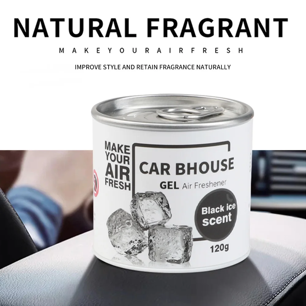 Car Air gel Freshener Perfume Cream Auto Interior Accessorie Aroma Diffuser Cup-shaped Aluminum Can Remove Odors Fragrance