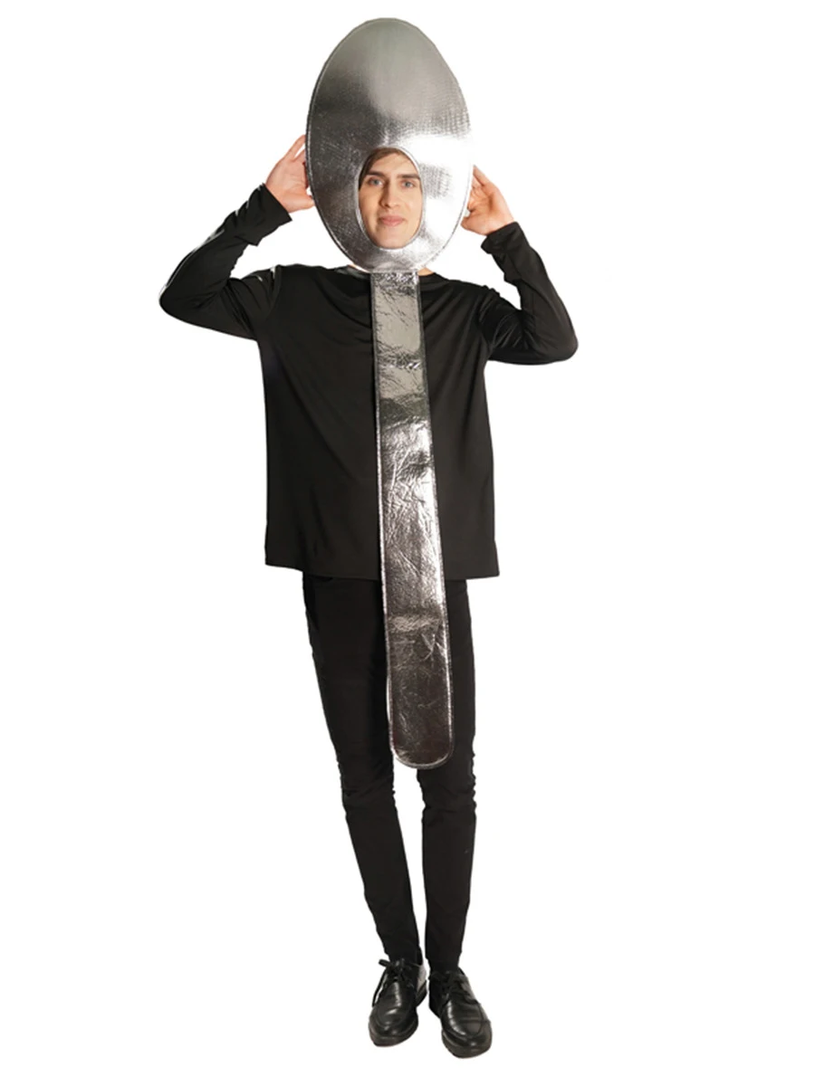 Volwassen Mes Vork Lepel Rollenspel Kostuum Halloween Carnaval Servies Vermomming Kleding Paar Fancy Stage Performance Dress Up