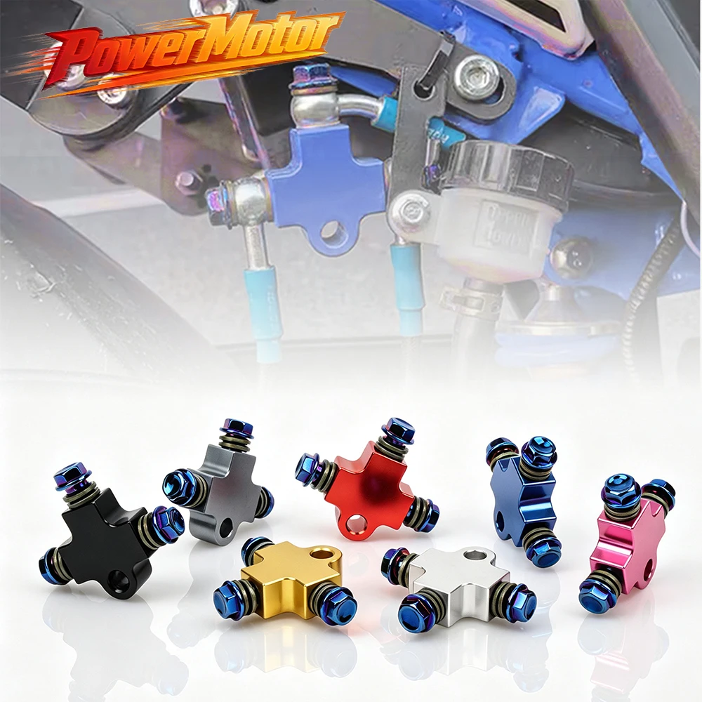 M10 Motorcycle ATV Hydraulic Hose Connector Oil Pipe Connecting Brake Adapter Applicable for Honda Yamaha Suzuki Dirt Pit Bike