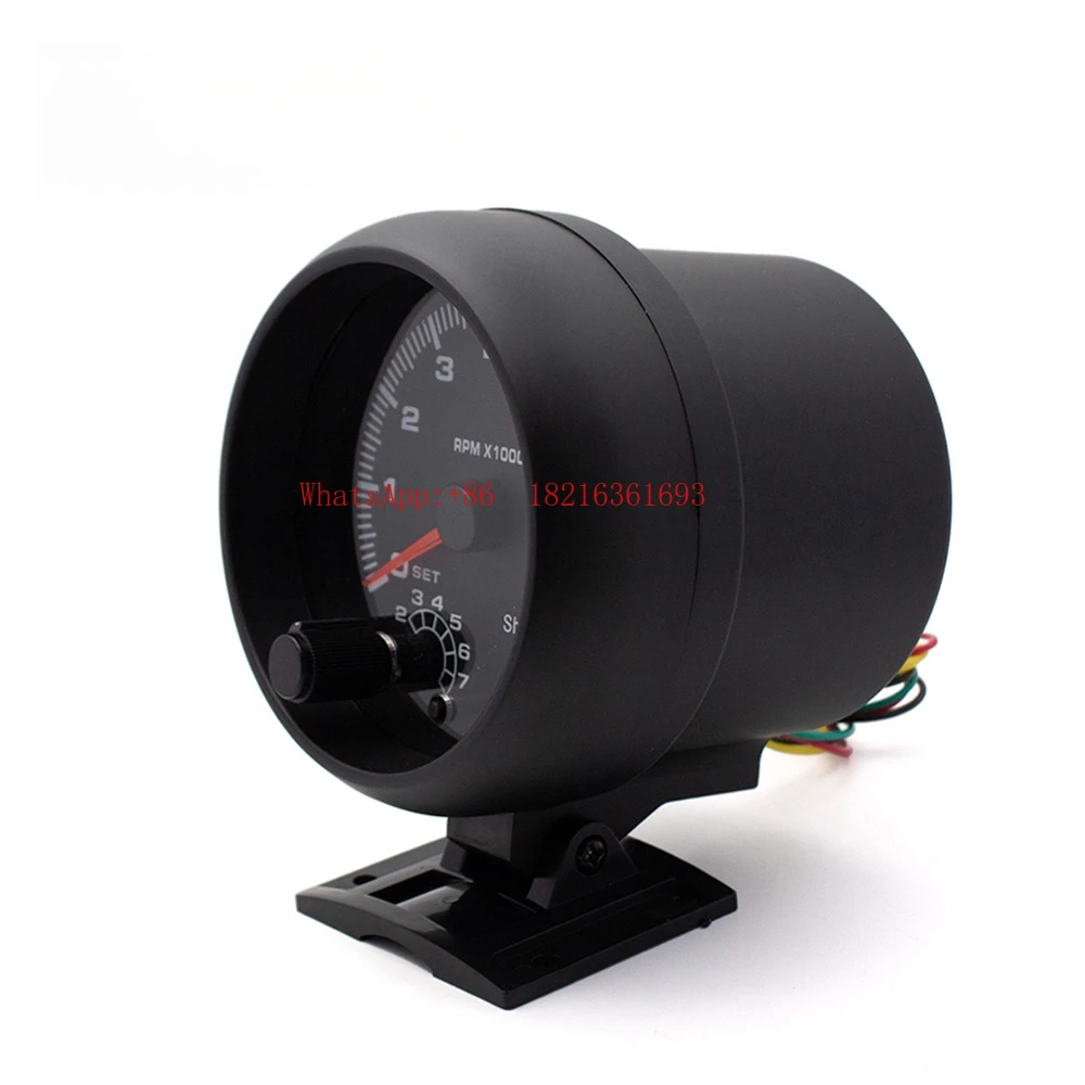 95MM Car Modified Tachometer 3.75 Inch Universal 0-8000RPM Alarm Function Gauge 1-8 Cylinders