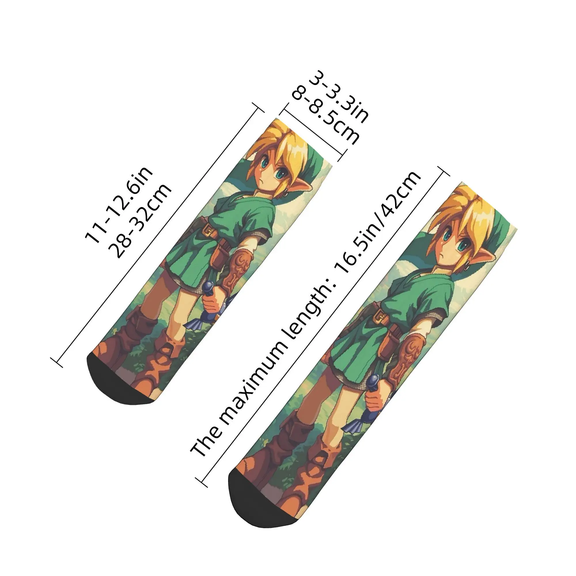 ถุงเท้าการ์ตูน Zelda Link ทุกฤดูกาล สไตล์ฮาราจูกุ คุณภาพสูง ถุงเท้าข้อสั้นลำลอง สำหรับผู้ชายและผู้หญิง ของขวัญคริสต์มาส