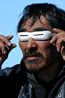 Inuit Snow Goggles and Skiing Glasses  Premium Cosplay Accessories for Those Imitating Eskimos - Essential for Arctic