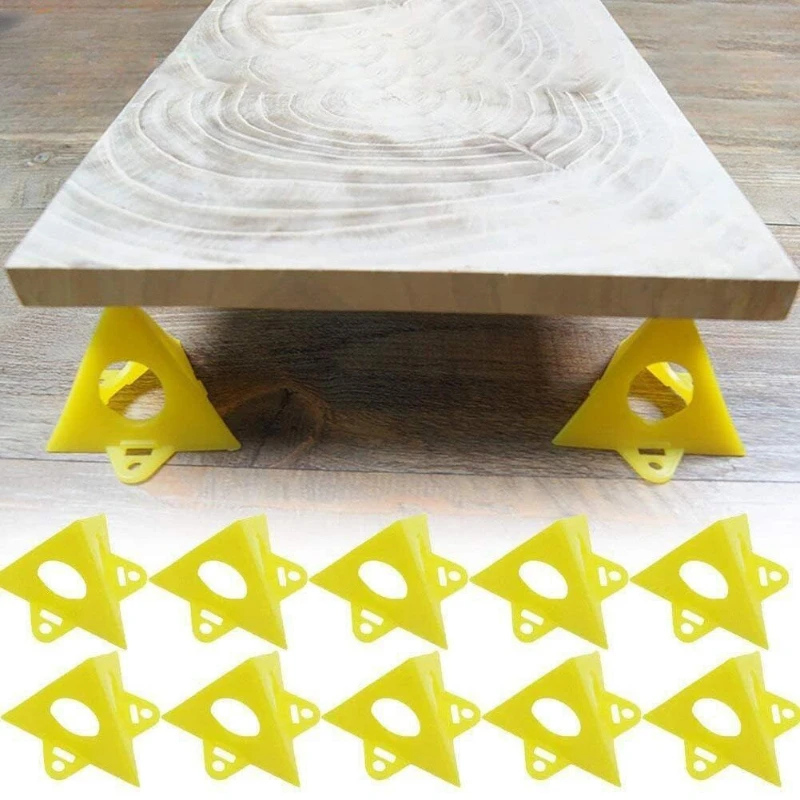 10pcs Painting Stands Mini Paint Stands Tool Triangle Tapered Pads Feet For Cabinet Pouring Carpenter Woodworking Accessories