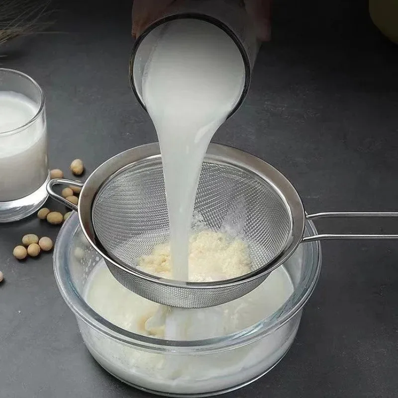 Stainless Steel Oil Grid, Bird's Nest Colander Filter Screen Leakage Egg White Separation Cross-border Flour Sieve Baking
