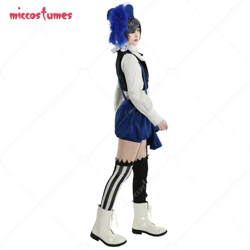 

25COSMiccostumes Women's Ciel Phantomhive Cosplay Costume Shirt Suspender Trousers Outfit with Hat