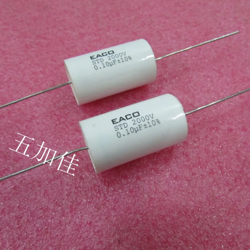 5-30pcs imported STD 2000V0.1UF 10% axial non-polar capacitor non inductive absorption capacitor