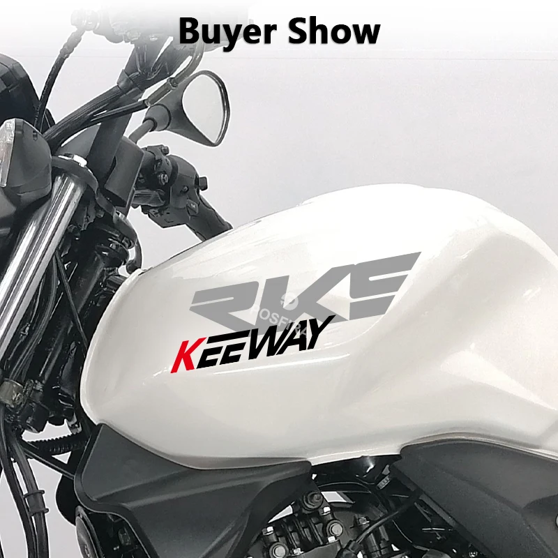 POSFIRA Motorcycle Tank Sticker Vinyl Decals for Keeway RKS 125 RKS125 2018 Motorbike Fuel Tank Decoration Accessories view 6
