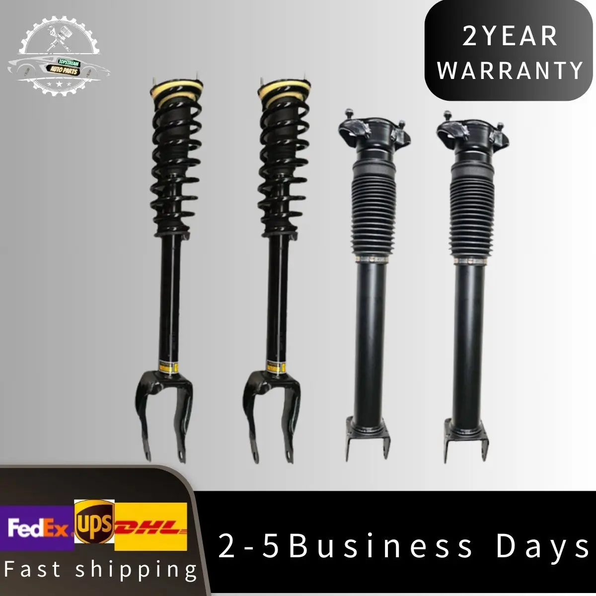 

4Pcs Front Rear Shock Struts Assys Fit Mercedes Benz W166 C292 GLE63 AMG ML350