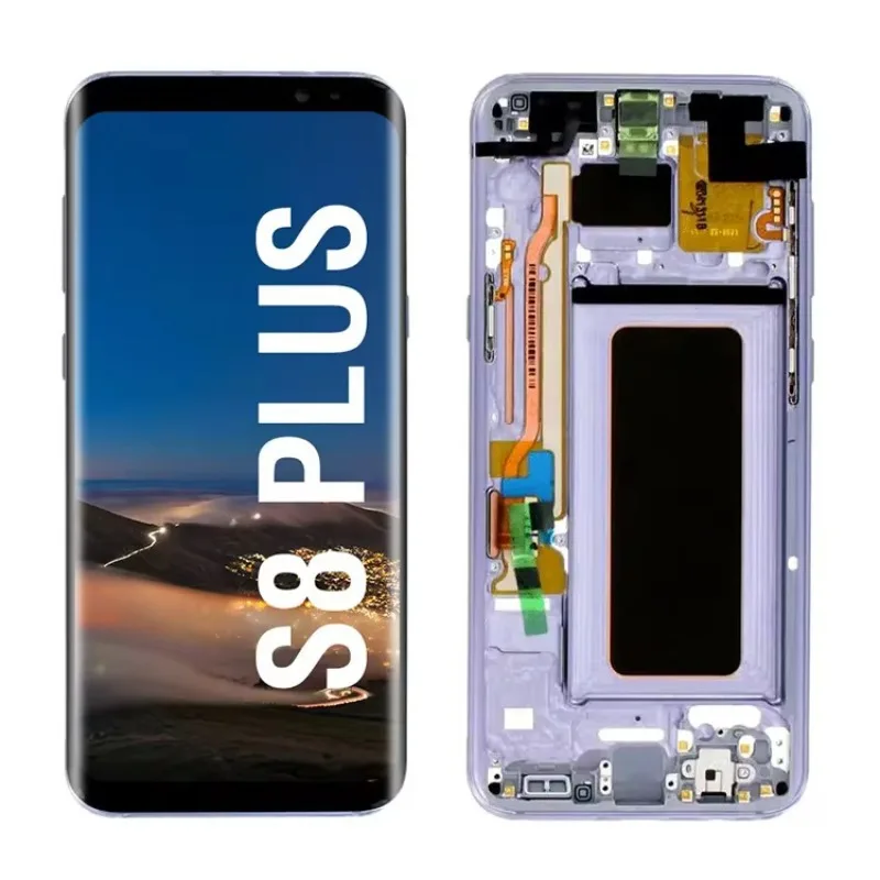 

Suitable for Samsung S8 Screen Assembly SumsungS8PLUS LCD Internal and External Integrated Display Curved Screen with Frame