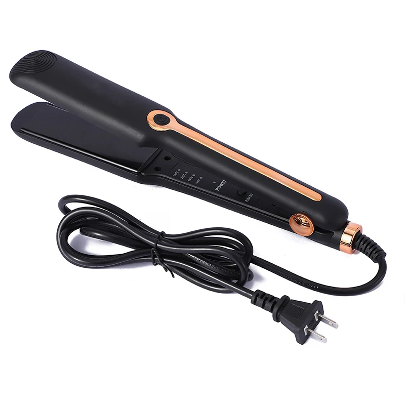 Portable salon hair straightener, adjustable hair straightener, two-in-one ceramic flat iron negative ion home tool