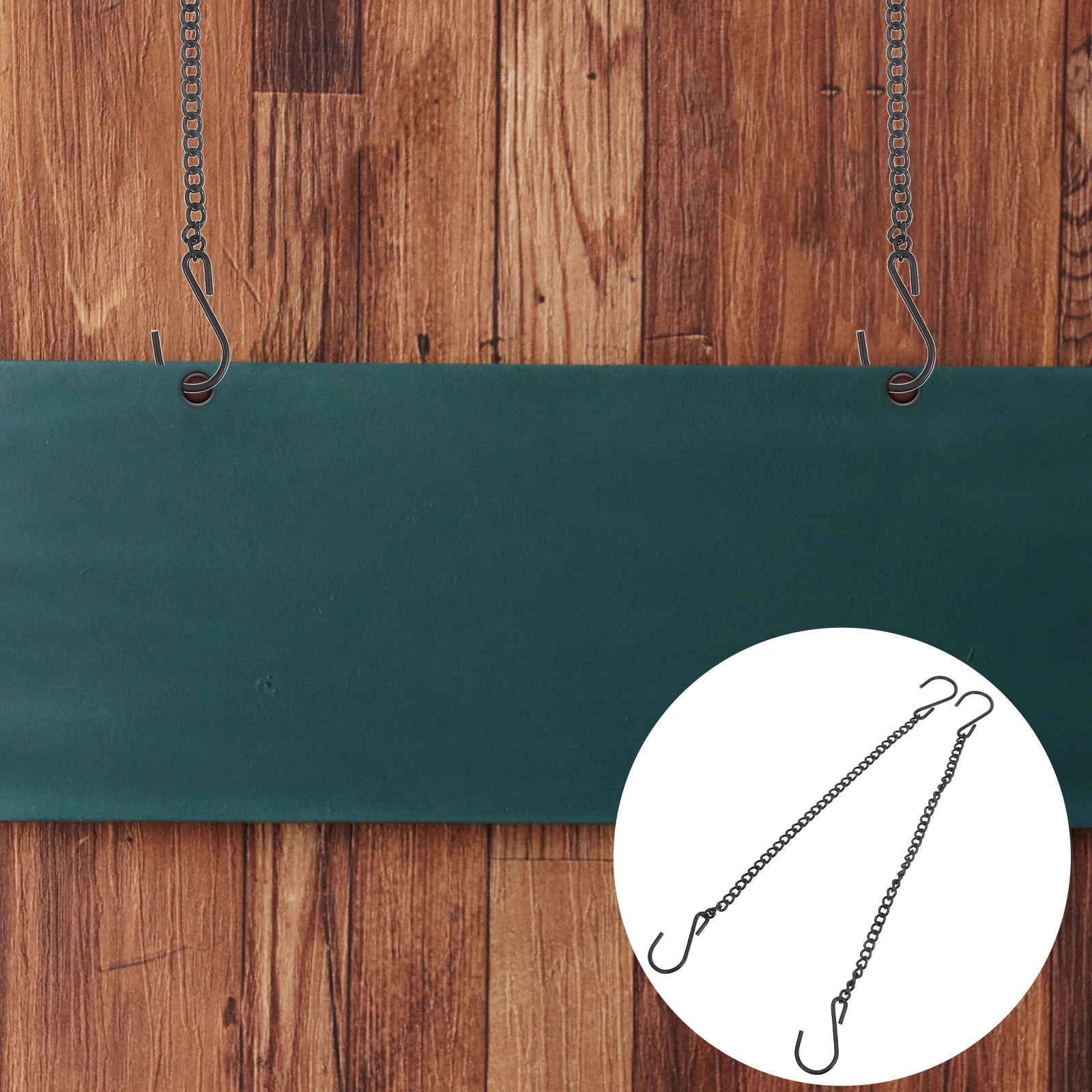 

Outdoor Bird Feeders Tree Hanger Billboard Chain Decorative Chains for Hanging Signage Black Iron