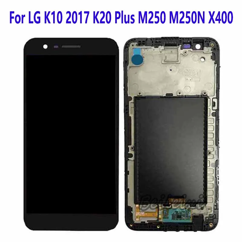 For LG K10 2017 K20 Plus M250 M250N MP260 X400 K121L K121K TP260 M257PR M250ds MLV5N LCD Display Touch Screen Digitizer Assembly