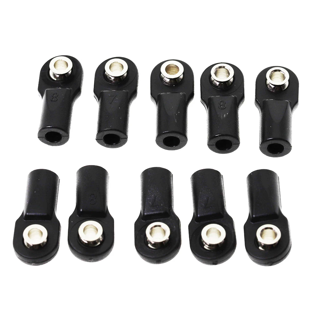 10pcs M4  Tie Push Link Rod End Joint Ball Head Holder for 1/8 & 1/10 RC Truck  Crawler Car Accessory