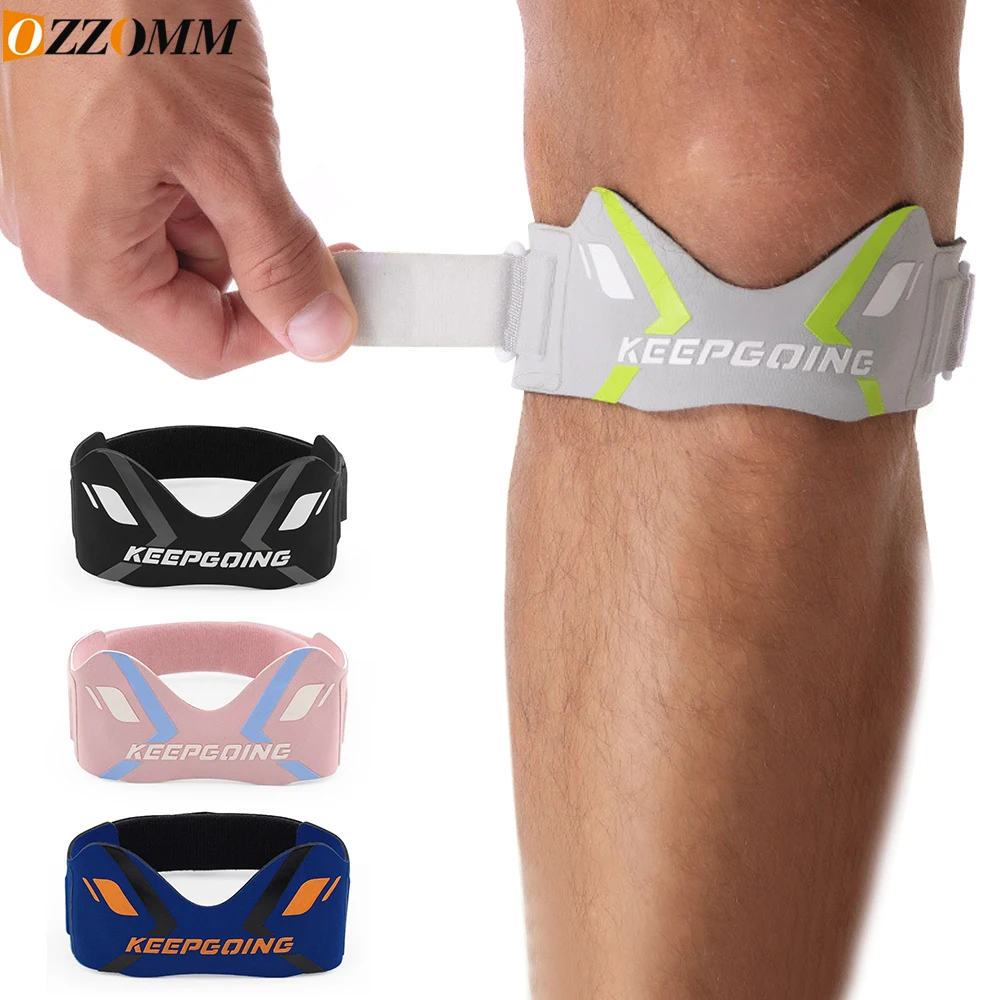 1 Stück Patellasehnen-Stützband – Kniebandage für Damen und Herren, verstellbare, rutschfeste Patellabandstütze für Laufen und Basketball