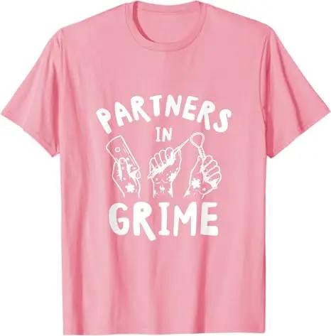 Partners in Grime T-Shirt: Lustiges Y2K-Design mit Töpfer-Sprüchen und Töpferwerkzeugen – Grafik-Kleidung für die Keramik-Gemeinschaft – Detail 7