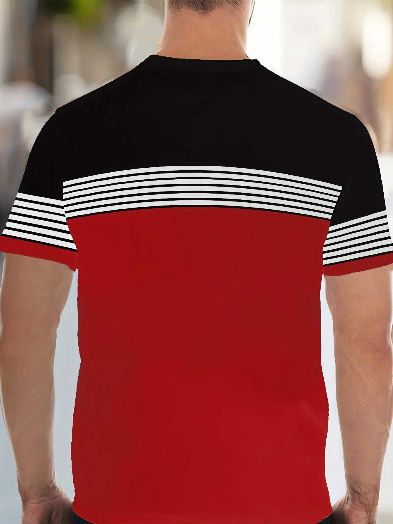 Het nieuwe zomerpak 2025, 3D-geprinte, casual, modieuze en eenvoudige stijl, ademende en lichtgewicht herenkleding voor buiten