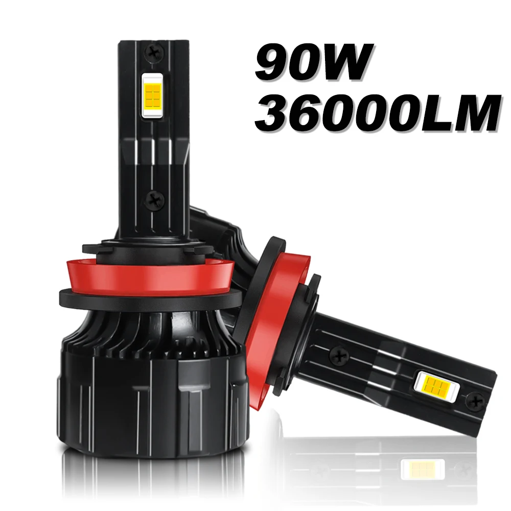 H11 H7 Led HB4 HB3 9005 9006 H4 H9 H8 9004 9007 Lamp 6000K White Car Headlight Bulb CANbus Super Bright High Quality High Power