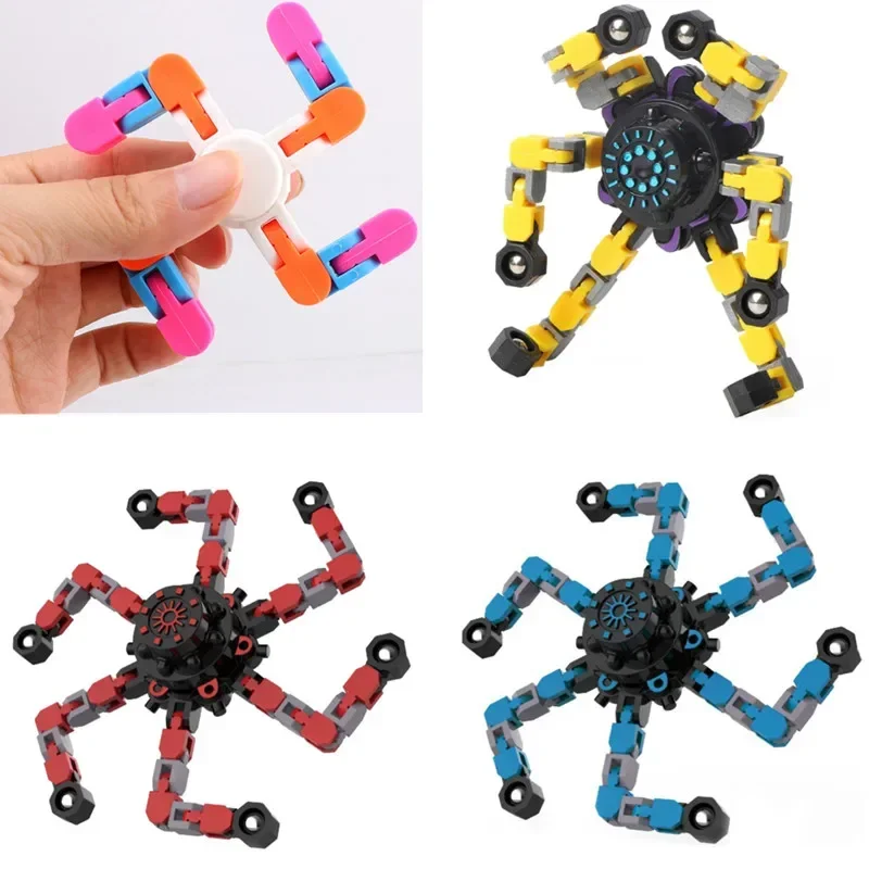 

1 Pc Fidget Toys Autism Stress Relief Chain Toys Antistress Fidget Spinner Adults Vent Decompression Hand Spinner Toy Kids Gifts