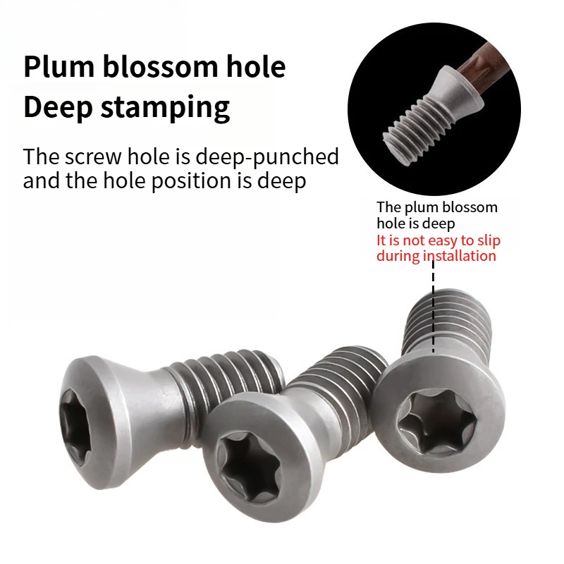 12.9 Grade Plum Blossom Hexagonal Screw CNC Tool Holder Screw Milling Cutter Insert Screw M1.6 M1.8 M2 M2.5 M3 M3.5 M4 M5 M6