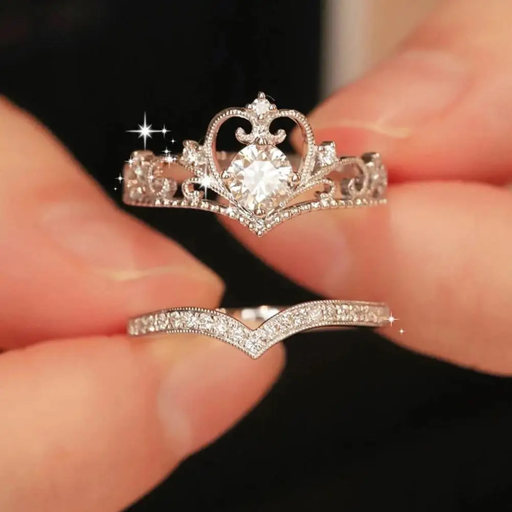 Prinzessin Hochzeit Offene Ins Stil Einfache Finger Einstellbare Geometrie Vintage Punk Ringe Unregelmäßige R3L4