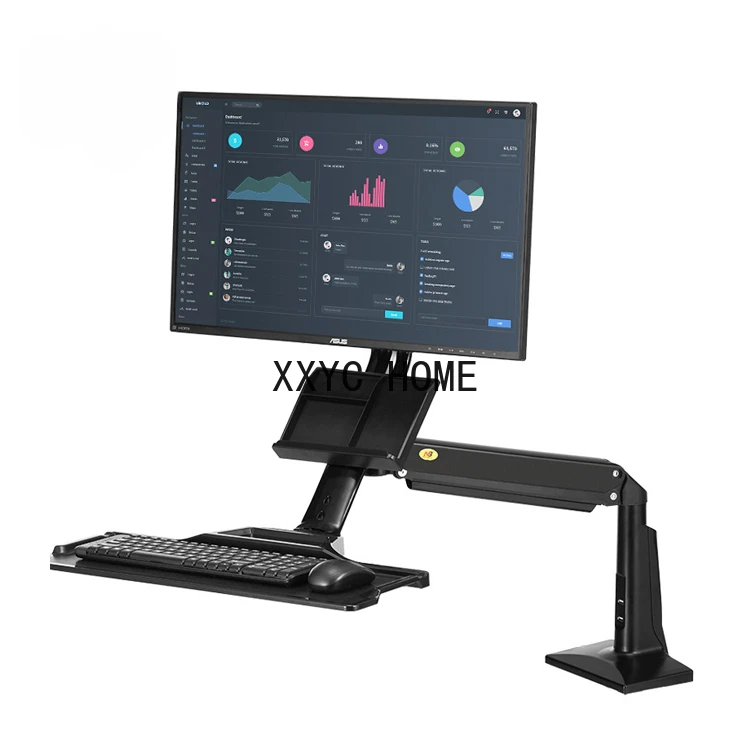 North Bayou NB FC35 Adjustable Computer Monitor Keyboard Desk Stand