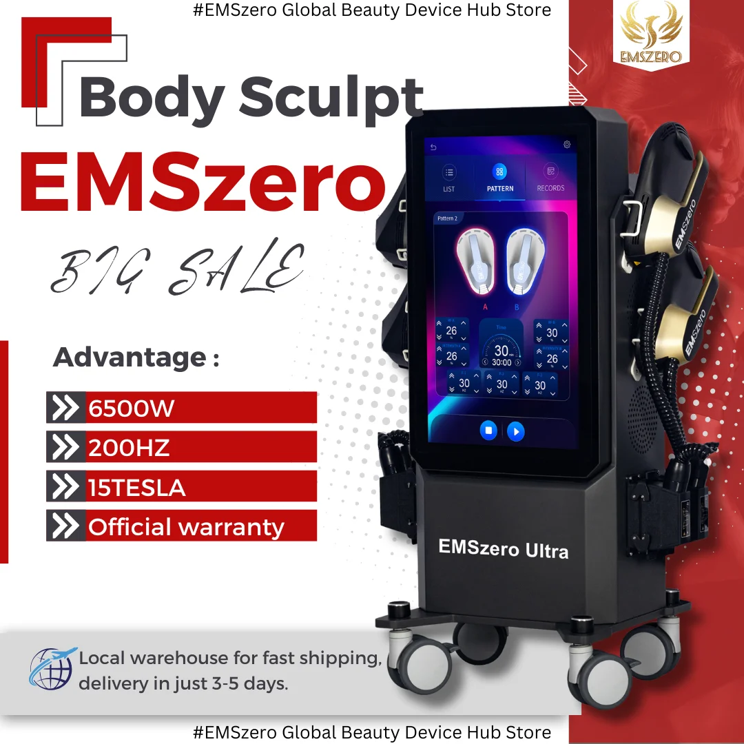 

EMSzero Machine RF 6500W NEO Body Sculpting Machine EMS Weight Loss Stimulate Muscle Slimming Appliances Nova EMSZero