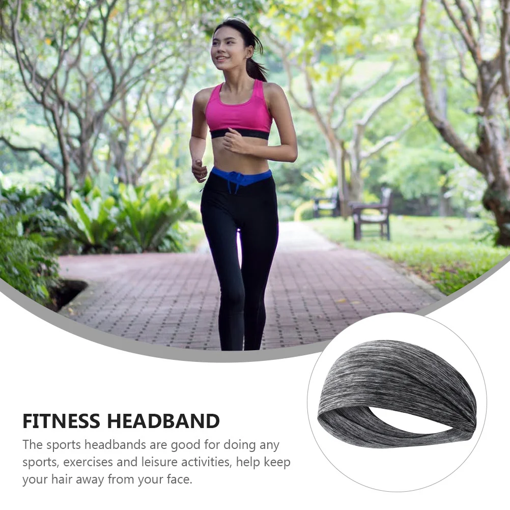 

5Pcs Quick Dry Headbands for Women Men Sweatband Elastic Hair Hoop for Yoga Fitness Running Sports Headwrap Hair Accessories
