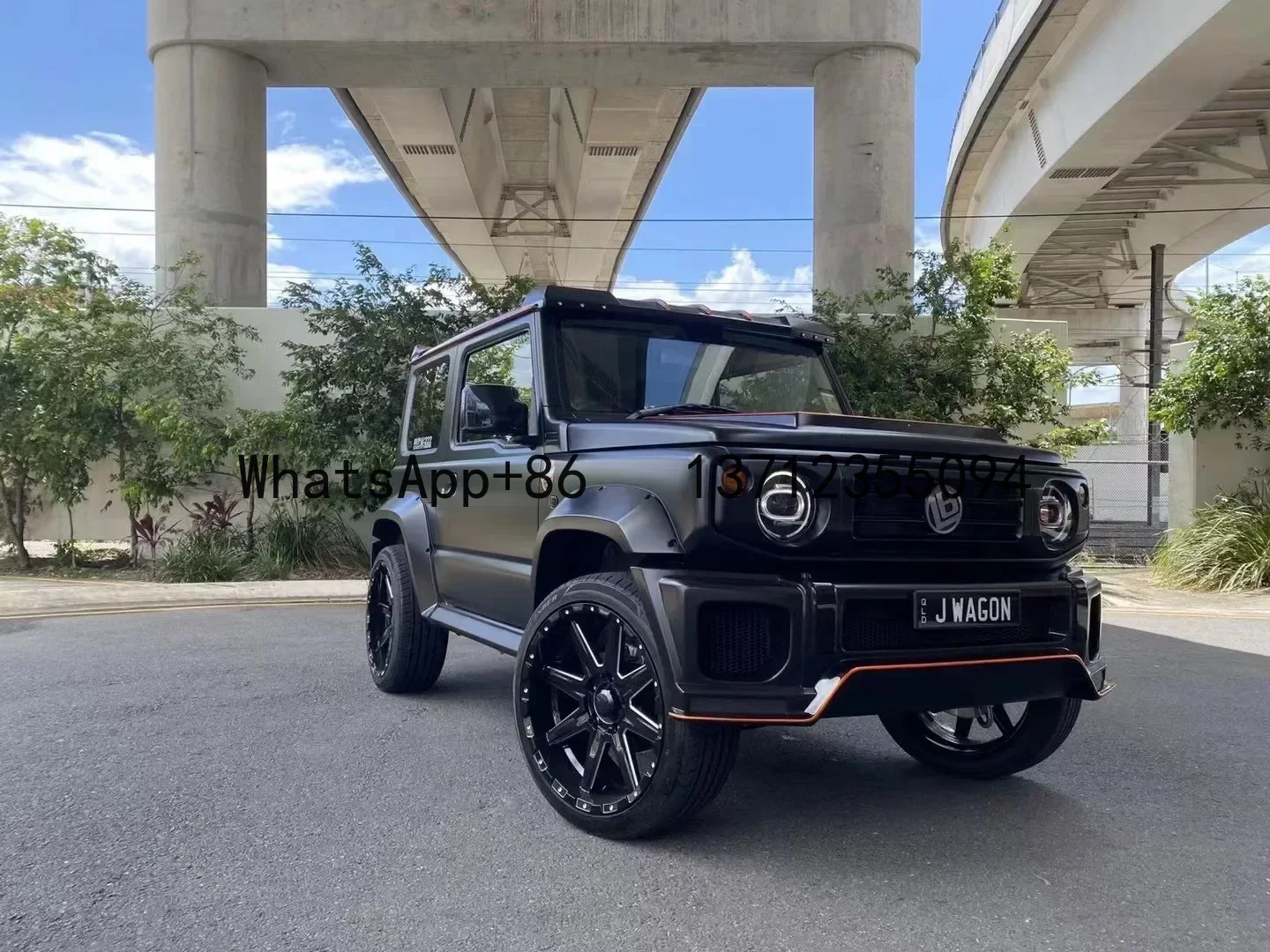 The new product JIMNY body kit JIMNY upgraded LB  style front and rear bumper wide Bodyki