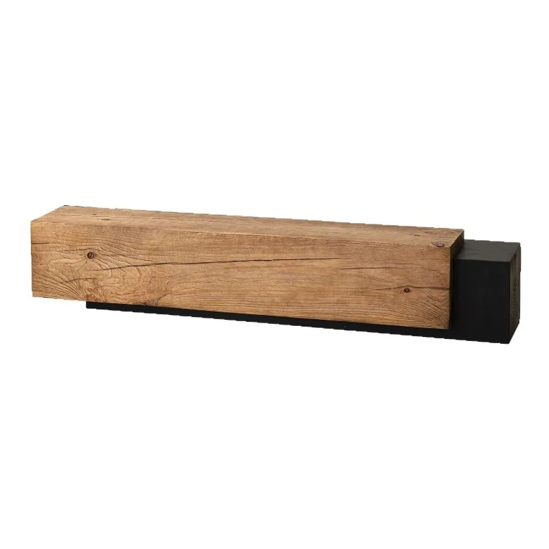 American-style solid wood bench, bedroom foot tatami long bench, natural wood aged shoe bench