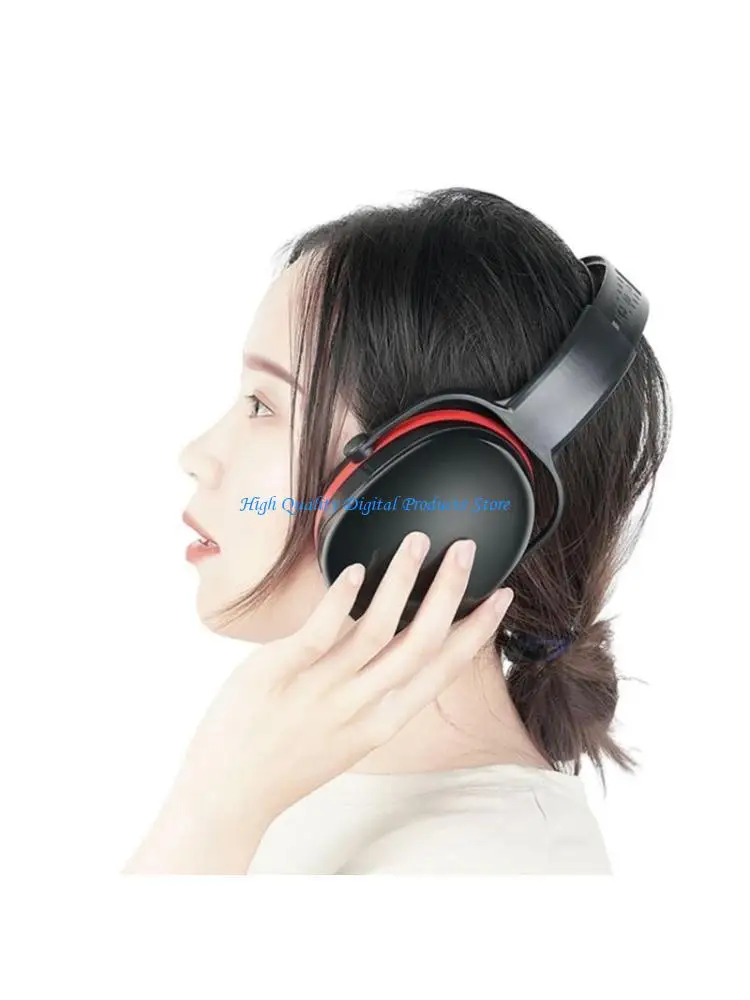 

U2JE Heavy Duty Industrial Safety Ear Defender With Adjustable Headband Noise Control Breathable Padding For Maintenance Task