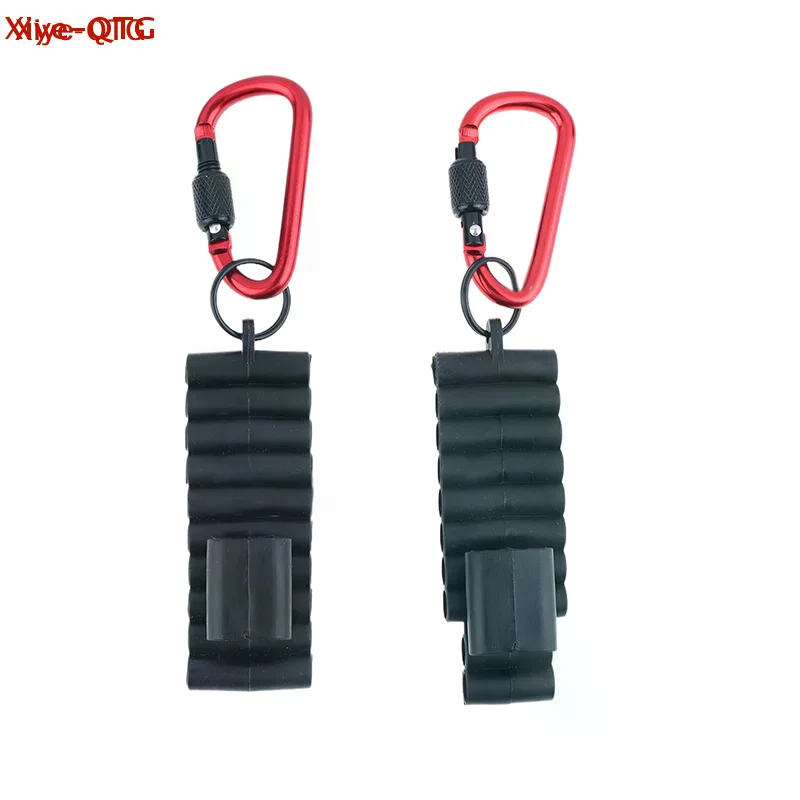 Hot！Portable Rubber Screwdriver Bit Holder With Carabiner Keychain Bits Holder Multi Cross Driver Bit Organizer Sleeve Holder